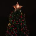 thumbnail image 4 of Northlight Pre-Lit Color Changing Fiber Optic Christmas Tree with Berries - 3' - Multi-color Lights, 4 of 6