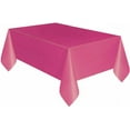 thumbnail image 1 of 54" x 72" Rectangle Disposable Plastic Table Covers Wipe Clean Party Table Cloth Covers (Rose), 1 of 7