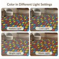 thumbnail image 7 of ODIKA 3'x5' Washable Throw Rug Stain Resistant, Low Profile, Non-Slip Gamer Dice Nostalgic Cube Symbols Interlocking Geometric for Entryway, Kitchen, Mudroom, 7 of 7