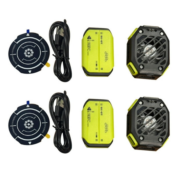 2X Radiador de Ventilador de Refrigeración Semiconductor Magnético para Teléfono X111 con Enfriador de Juegos Ajustable de 7 Engranajes para IOS Android Universal