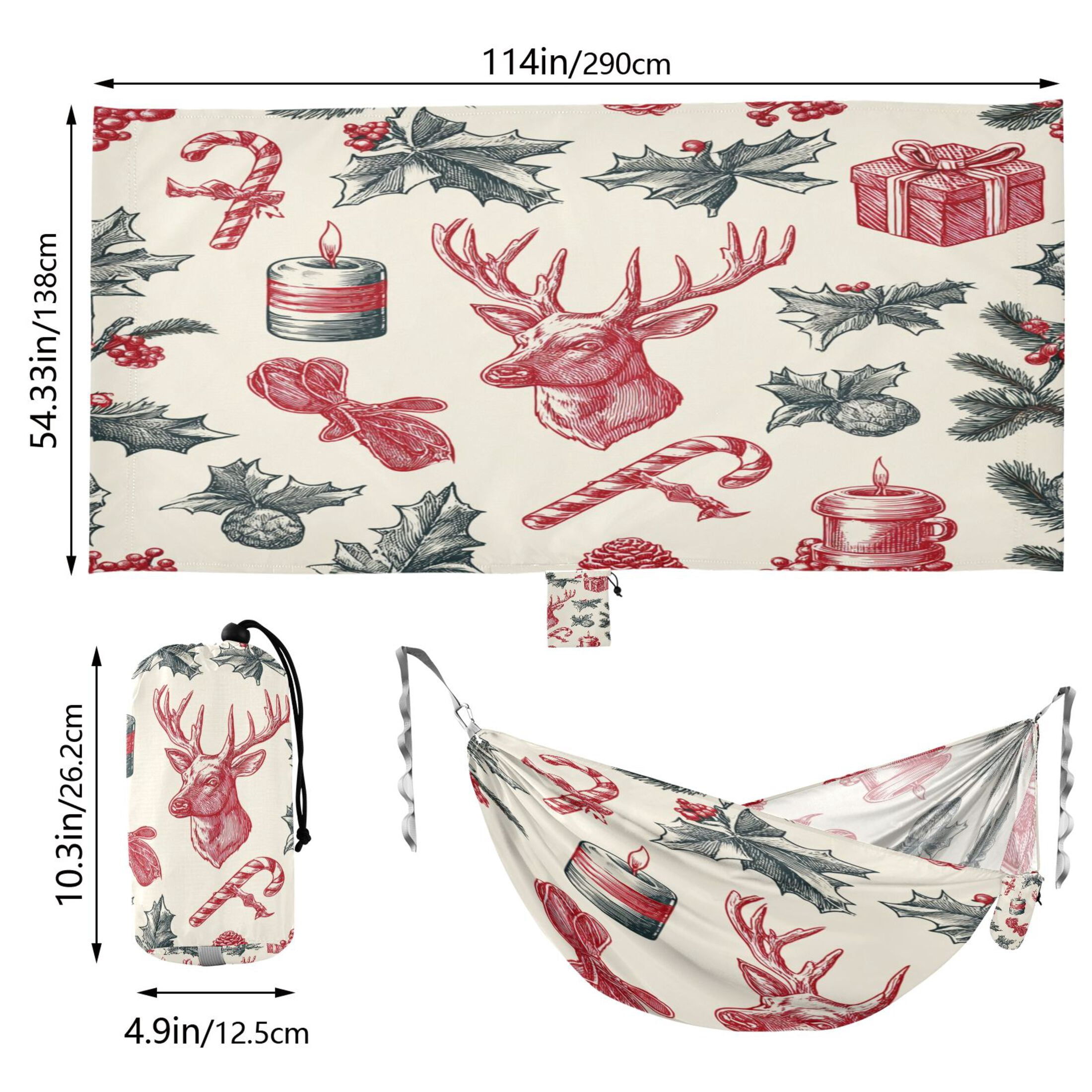 Hammock Camping Hammock Nylon Portable Hammock Travel Camping Hammock Beautiful Christmas Elements