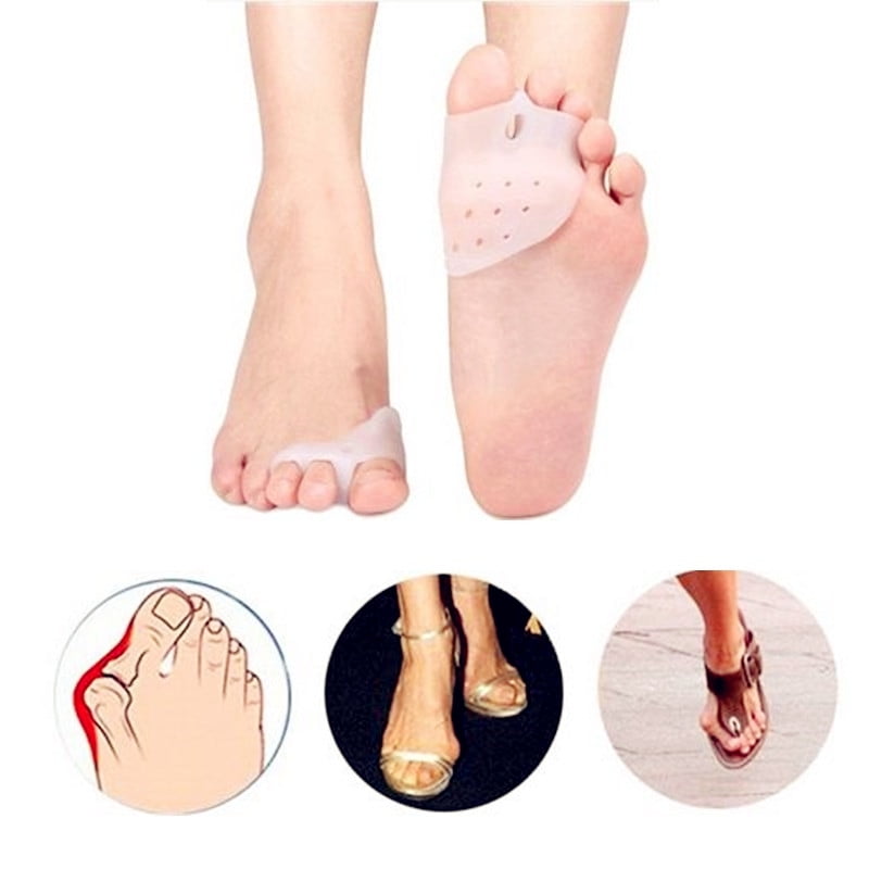 Yosoo 2pcs Bunion Sleeves, Bunion Corrector Toe Straightener with Bulit in Gel Pads, 2-in-1 Bunion Protectors and Toe Separators, Bunion Support for Hallux Valgus Overlapping Toes Bunion Calluses