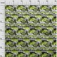 thumbnail image 3 of oneOone Polyester Spandex Green Fabric Writing Font Craft Projects Decor Fabric Printed By The Yard 56 Inch Wide, 3 of 4
