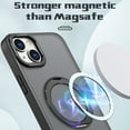 thumbnail image 2 of For iPhone 14 Case Magnetic, Compatible with Magsafe Matte Back Cover Rotating Kickstand Bumper Rugged Phone Case Cover for Apple iPhone 14, Black, 2 of 6