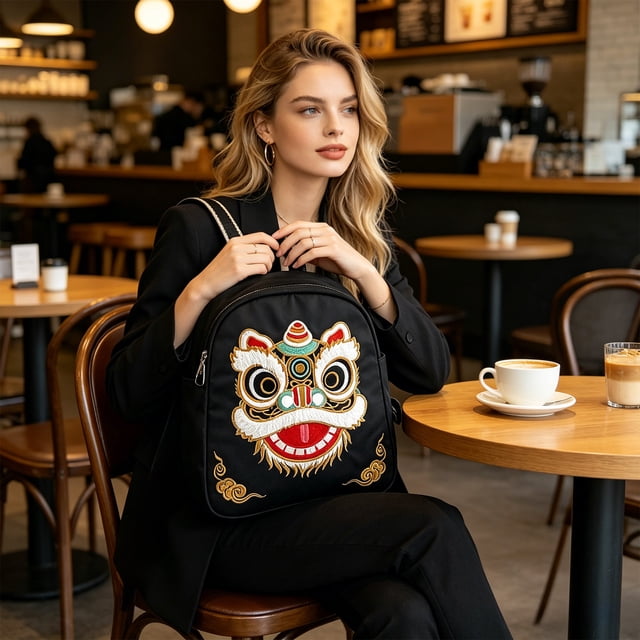 Attractive Embroidery Cute Crossbody Bag Adjustable Style Suitable For Students During The Term