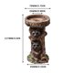 thumbnail image 2 of Adorno de mapache con base de cristal de girasol - Pequeño acento de decoración para la mesa, la repisa o la estantería, 2 of 2
