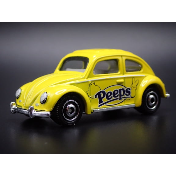 Open Box 1960-1969 VW VOLKSWAGEN BEETLE BUG W HITCH PEEPS 1:64 SCALE DIECAST MODEL CAR