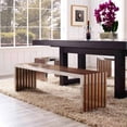 thumbnail image 2 of Modway Gridiron Large Wood Inlay Bench or Side Table in Walnut, 2 of 6