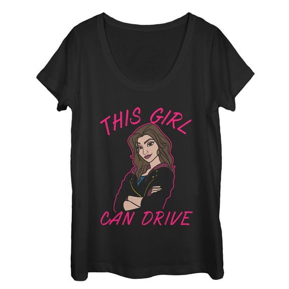 Women's Ralph Breaks the Internet Shank Can Drive Scoop Neck Black X Large