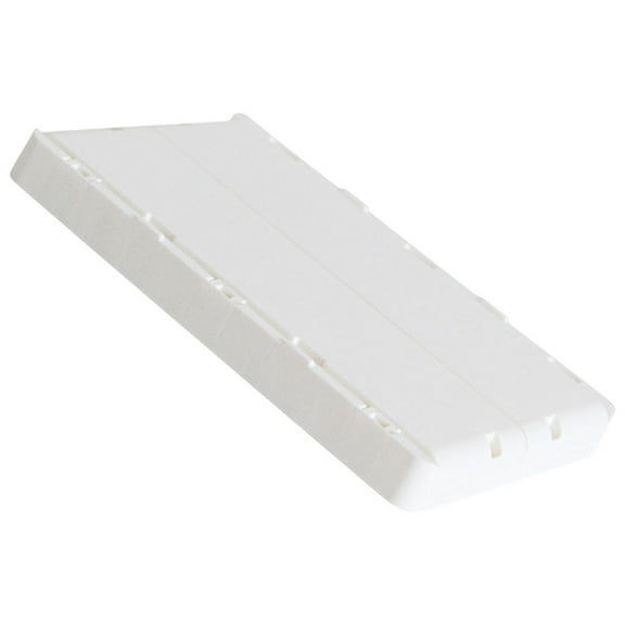 White Plastic Storage Box for Home Organization Collapsible and Multi Purpose 12.5x8.3x6.7 inches