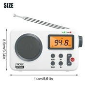 Portable AM Radio, EEEkit Personal Pocket Stereo Radio with Best Reception, LCD Screen, Earphone Port, Compact Transistor Radios for Camping, Traveling, Powered by 4AA Batteries(Not Included)