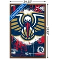 thumbnail image 3 of NBA New Orleans Pelicans - Maximalist Logo 23 Wall Poster, 22.375" x 34" Framed, 3 of 5