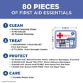 thumbnail image 6 of BAND-AID Brand Travel Ready Portable Emergency First Aid Kit, 80 Piece, 6 of 11