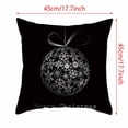 thumbnail image 3 of Xihbxyly Artículos en oferta Fundamental almohada navideña con diseño de melocotón, funda de cojín para decoración del hogar y el sofá, 3 of 3