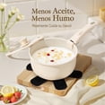 thumbnail image 2 of OSLIFE Bater&iacute;a de Cocina Ceramica de 15 Piezas con Mango Desmontable y Tapa, Juego de Ollas y Sartenes Antiadherentes con Alfombrilla para Sart&eacute;n, 2 of 9
