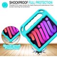 thumbnail image 6 of AVAWO Kids Case for iPad Mini 7 (A17 Pro) 2024 8.3 inch, Mini 6 2021 with Built-in Screen Protector, Shockproof Lightweight Handle Stand Cover for Model (A2995/A2996, A2567/A2568/A2569), Cyan, 6 of 8