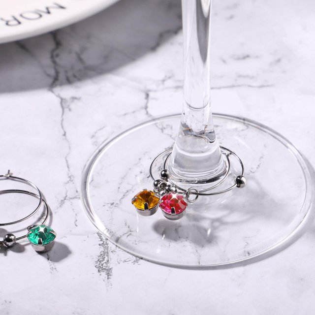 BESTYASH 8Ud Colgantes Coloridos Para De Vino Fácil De Usar En Bodas Y Celebraciones