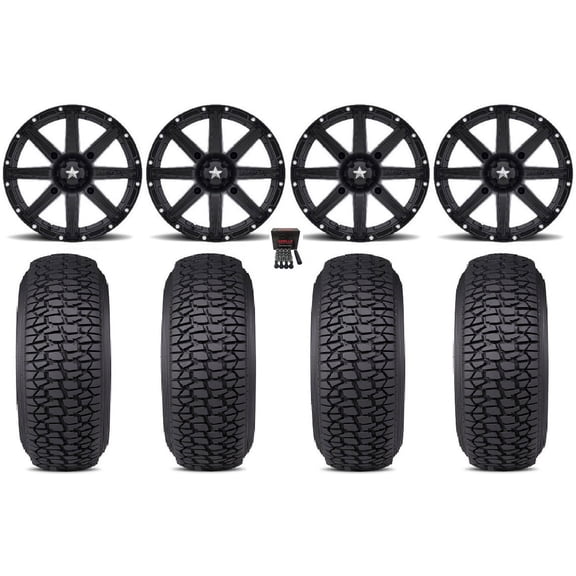 MSA Clutch 15" Wheels Black 30" Regulator 2 Tires Kawasaki Teryx Mule