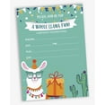 thumbnail image 2 of Inkdotpot Pack Of 30 Llama Kids Birthday Invitations, Boys or Girls Fill-In Style Invite, Children or Toddlers Baby First or 1st Bday Alpaca Cactus Fill In the Blank Invite Cards, 2 of 7