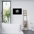 thumbnail image 4 of White Lotus Flower Canvas Print Zen Pictures Wall Art Decor Black and White Floral Painting Decor Frame Ready to Hang (Black and White Lotus Flower - 5, 12"x18"(30x45cm)), 4 of 6