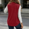 thumbnail image 5 of Women Corduroy Vest Sevevn Collared Sleeveless Button Down Casual Waistcoat with Chest Pockets for Daily Layering Outfits, 5 of 8