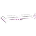 thumbnail image 4 of vidaXL Garden Bench Cushion Multicolour 180x50x7 cm Oxford Fabric, 4 of 4