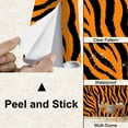 thumbnail image 4 of Peel and Stick Wallpaper Waterproof texture tiger orange stripe repeated seamless black jungle safari Wall Mural Decor Self Adhesive and Removable 100in x 144in, 4 of 8
