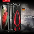 thumbnail image 4 of SaniMore for Samsung Galaxy S21 Plus (6.7" 2021) Case with Tempered Glass Screen Protector PC TPU Hybird Heavy Duty Protective Military-grade Drop Resistant Shockproof Armor Stylish Shell, Black, 4 of 11