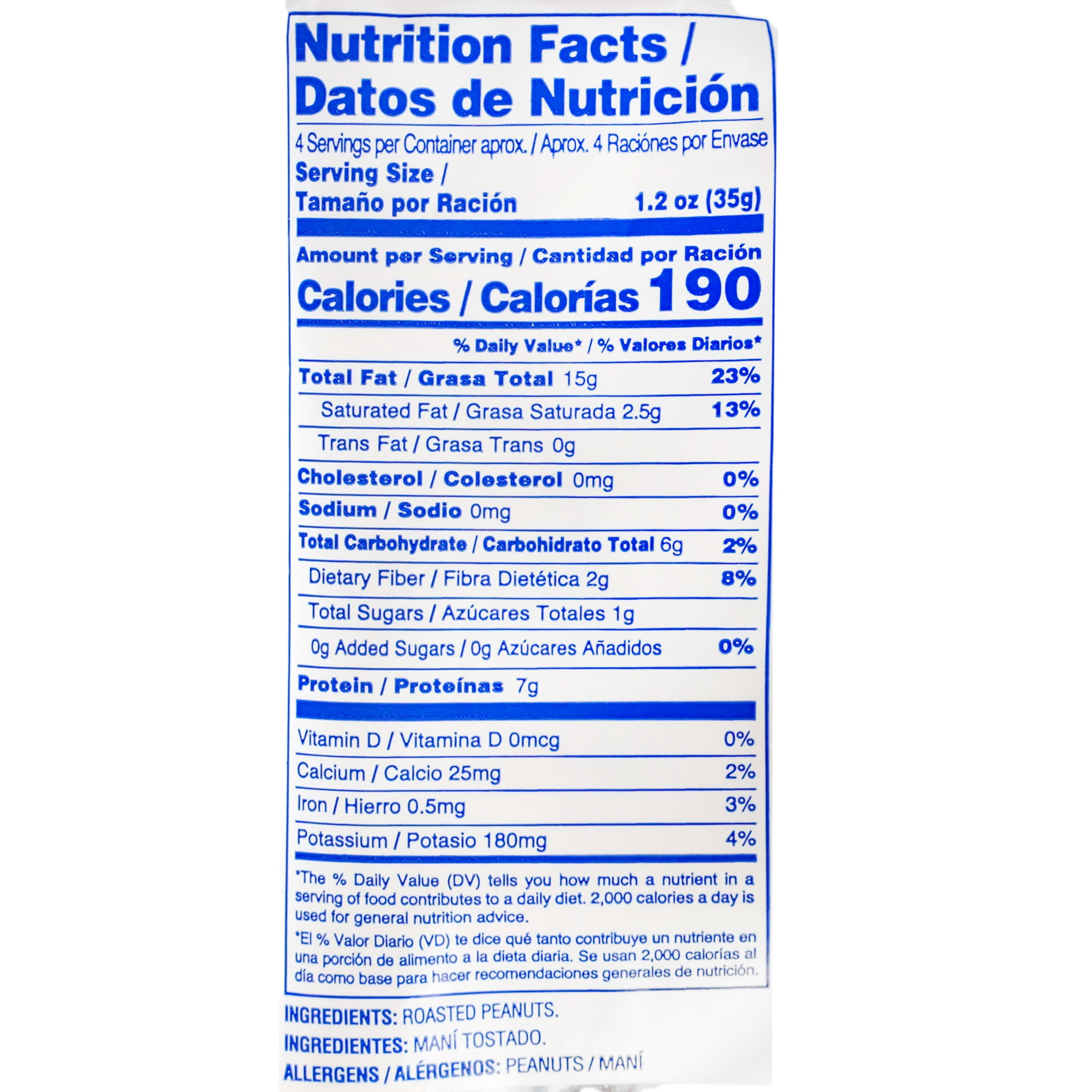 Filler Fresh Roasted Peanuts, 4.05 oz.,  Made in Puerto Rico, Contains Nuts