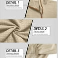 thumbnail image 6 of Xzbqbs Mens Quarter Zip Pullover Waffle Mock Neck Quilted Sweatshirt Casual Long Sleeve Polo Sweater Fashion Sweatshirts with Pocket, 6 of 9