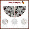 thumbnail image 3 of Fotbe Spiders Pattern Christmas Tree Skirt, Tree Skirts Plush Christmas Decorations, Christmas Tree Skirts Xmas Decorations Holiday Party Decor-36", 3 of 6