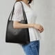thumbnail image 1 of Bolso de mano para mujer, bolso de mano de cuero de gran capacidad, bolso de viaje (negro), 1 of 7