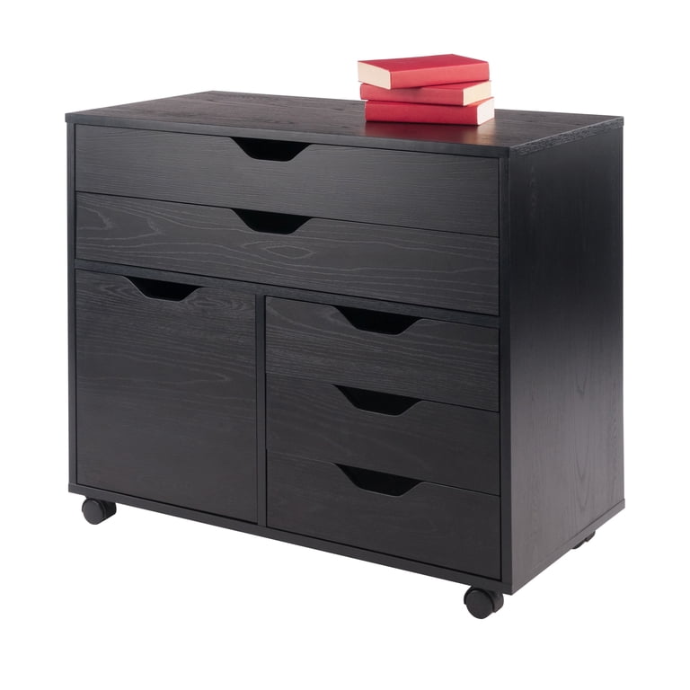 Winsome, Mobile Storage Cabinet, 20633, Black Finish - Walmart.com