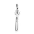 thumbnail image 3 of Diamond2Deal 14K White Gold Small Slanted Block Letter I Initial Pendant for Women, 3 of 6