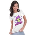 thumbnail image 3 of Airbrushed Hippie Alien Spaced Out Womens Slim Fit Graphic Tee Brisco Brands M, 3 of 5