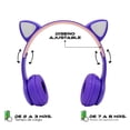 thumbnail image 2 of Audífonos Bluetooth con Diadema y Orejas de Gato Luz Led Virtual Zone  P47MM, 2 of 4
