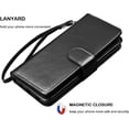 thumbnail image 6 of NJJEX Wallet Case for Samsung Galaxy A03S A12 A13 A14 A23 A32 A51 A52 A53 A54 5G Case,[9 Card Slots] PU Leather Credit Holder Folio Flip [Detachable] Kickstand Lanyard Magnetic Phone Cover [Black], 6 of 7