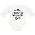 thumbnail image 3 of Inktastic Flower Girl Wedding Bridal Party Girls Long Sleeve Baby Bodysuit, 3 of 5