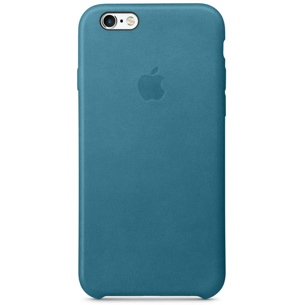 zwaartekracht Ambient deugd Apple Leather Case for iPhone 6s Plus and iPhone 6 Plus - Blue - Walmart.com