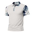 thumbnail image 5 of Homeyce Short Sleeve Polo Shirts for Men Button Collared Polo Shirts Casual Basic Lightweight Polo Sweatshirt Solid Color Short Sleeve Golf Shirts,White 3XL, 5 of 5