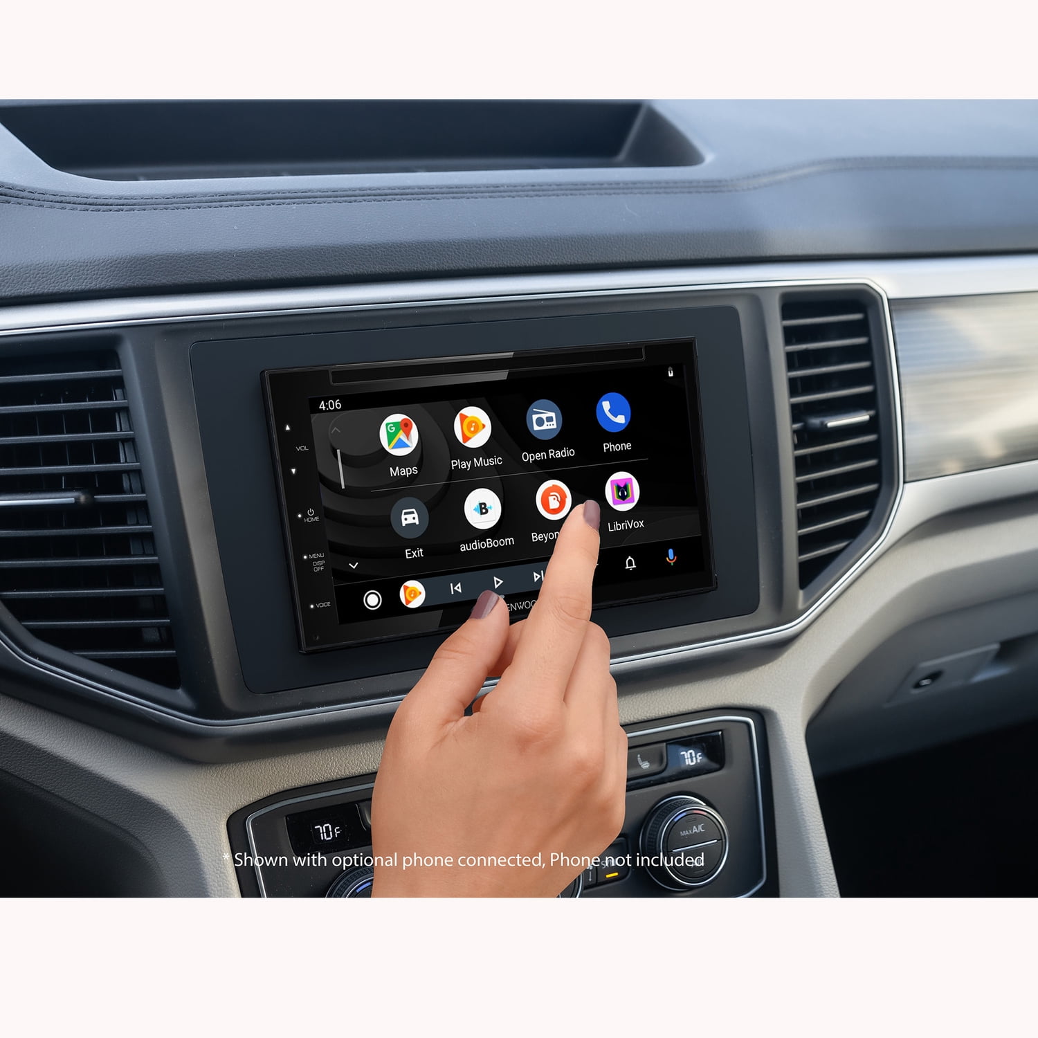 KENWOOD DDX5707S 6.8-In. Car In-Dash Unit, Double-DIN with Bluetooth, DVD, Apple CarPlay, Android Auto, and SiriusXM Ready