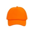thumbnail image 2 of Top Headwear Men's Blank Rope Trucker Foam Mesh Plain Neon Orange, 2 of 2