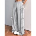 thumbnail image 6 of Women'S Baggy Sweatpants Elastic Waist Casual Wide Leg Pants with Pocket Y2K Going Out Travel Pants Light Gray S, 6 of 9