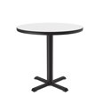 thumbnail image 3 of Round Breakroom Table w Cross Base 24 in./22 in. X-Base/White, 3 of 5