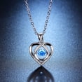 thumbnail image 1 of Xihbxyly Conjunto de Collar de Corazón, Conjunto de Joyas Bañadas En Plata, Colgante de Circonita Brillante, Elegante Regalo para Mujer, Regalo de Aniversario de Cumpleaños, Símbolo de Amor Infinito,, 1 of 2
