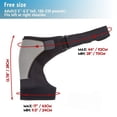 thumbnail image 4 of Sports Recovery Shoulder Brace for Men and Women Back Stability Support Adjustable Fit Sleeve Wrap Relief Injuries Tendonitis Right Shoulder, 4 of 6