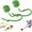 Green, variant on Celery Pets Cat Toy Ball, Celery Pets, Smart Interactive Cat Toy Ball, Cat Toy Speedy Tail 2.0, Automatic Interactive Dog Toy Moving Ball (2*Grey)