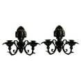 thumbnail image 1 of Candelabros de hierro decorativos nórdicos montados en la pared Juego de portavelas vintage para Negro, 1 of 9
