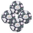 thumbnail image 5 of WOBOGO Purple Peonies Round Placemats Set of 1 Heat Resistant Washable Kitchen Table Decorations 15.4in, 5 of 7