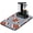 Football D, variant on Basketball Dish Drying Mat, Kids Sports Team Athlete Absorbent Kitchen Mat, Competition Play Theme